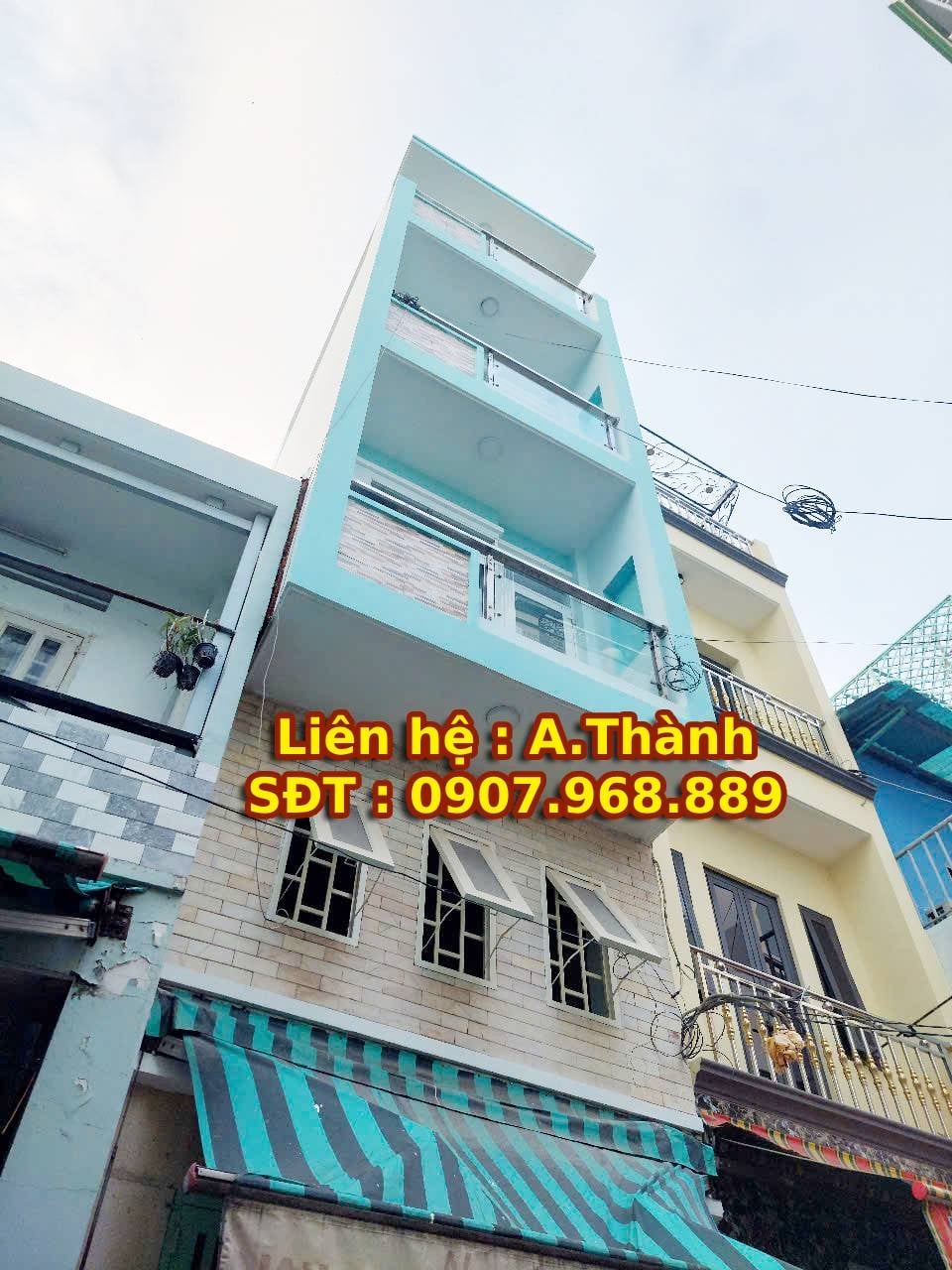 Cho thuê nhà hẻm 6m Phạm Văn Chí, Q.6: 4PN, 3 lầu, 12tr/th