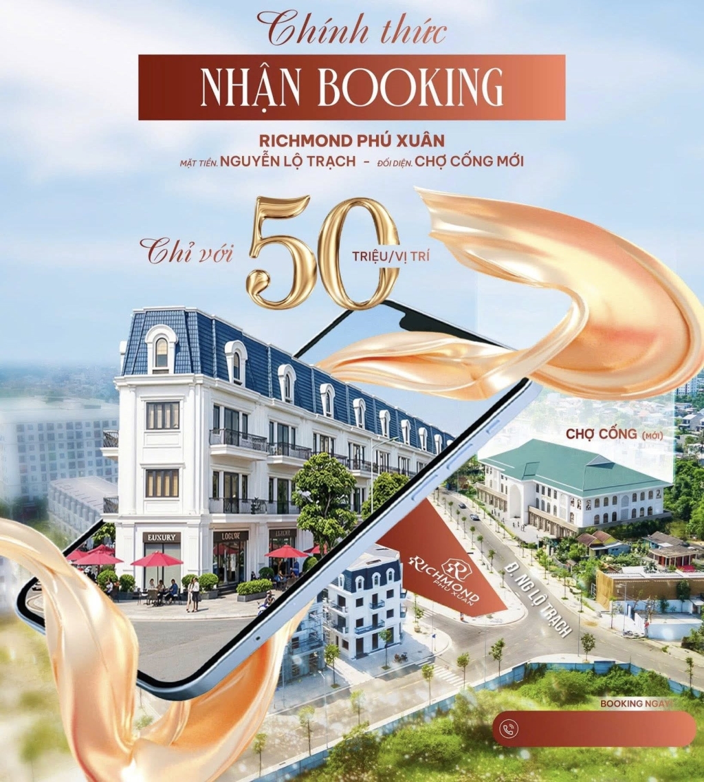 Shophouse mặt tiền Chợ Cống, An Vân Dương - Sốt sắng nhận booking giữ chỗ chỉ 50 triệu